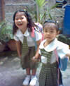 this is our picture with my Ate Jeth Haines where we about to go to school best school uniform in Makati City